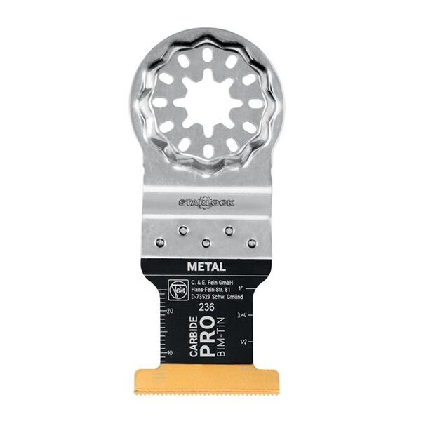 Fein Fein 2001172 1.37 x 3.5 in. Carbide Pro TiN Coated Bi-Metal E-Cut Saw Blade; 10 Piece - 2001172
