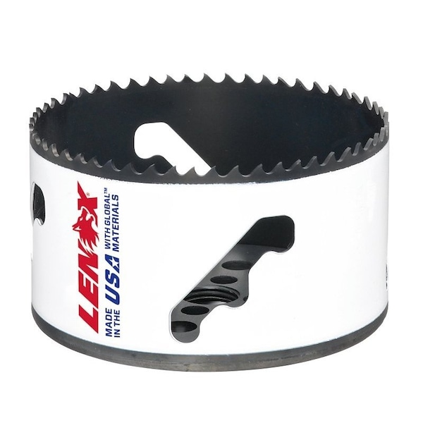 Lenox Speed Slot Hole Saw with T3 Technology, 3-5/8 in Dia, 1-7/8 in D Cutting, 2L/3L/6L/7L Arbor - 3005858L