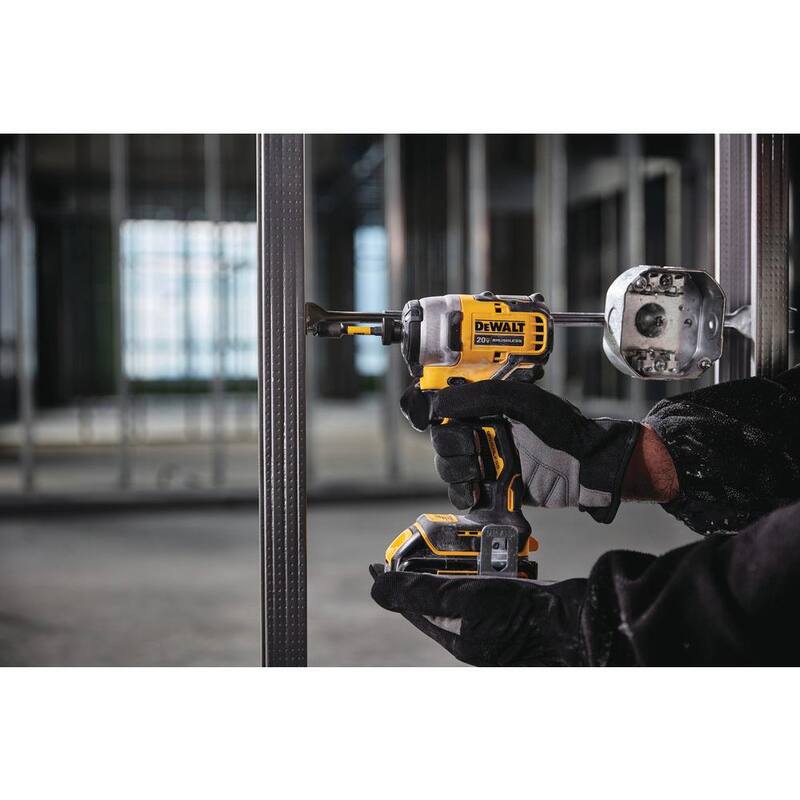 DEWALT ATOMIC 20V MAX Taladro de Impacto Inalámbrico Compacto sin Escobillas de 1/4 de pulgada, (2) Baterías de 20V 1.3Ah y (2) Baterías de 20V 2.0Ah - DCF809C2W203-2.