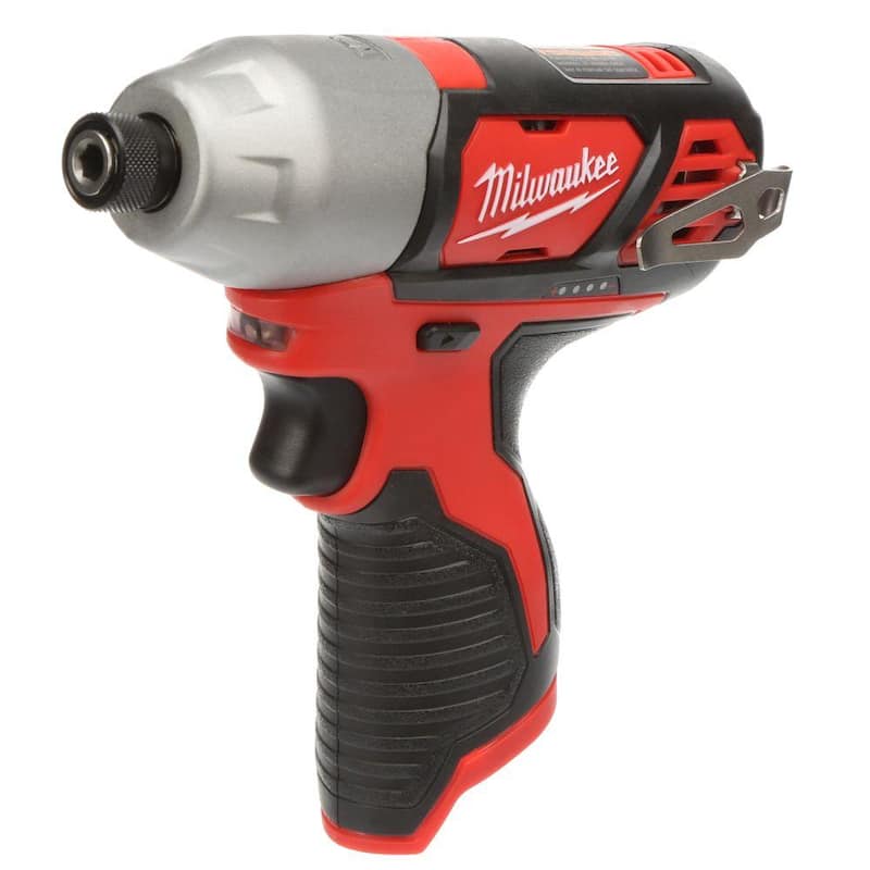 Milwaukee M12 12V Lithium-Ion Inalámbrico de Impacto Hexagonal de 1/4 de pulgada (Herramienta solamente) - 2462-20