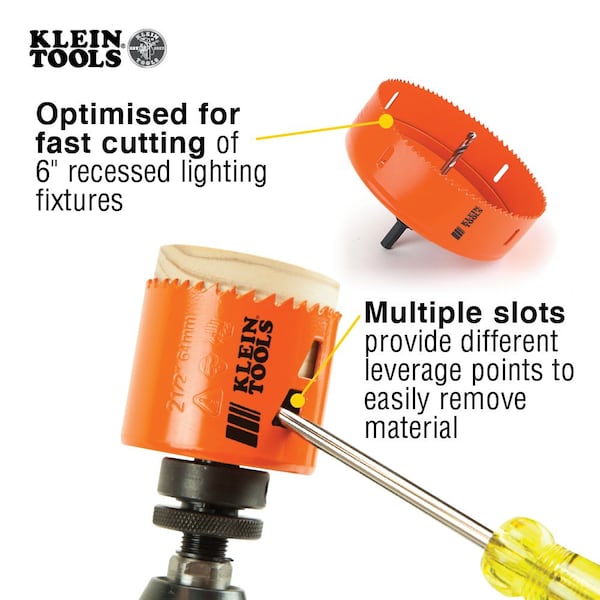Klein Tools Bi-Metal Hole Saw, 6-3/8-Inch - 31900