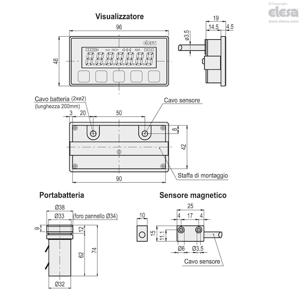 Elesa Magnetic measuring system, MPI-15-02 - MPI-15