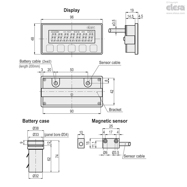 Elesa Magnetic measuring system, MPI-15-02 - MPI-15