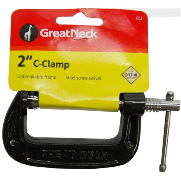 Great Neck Saw Mfg. Great Neck Saw 2in. Adjustable C Clamps CC2 - 76812010827
