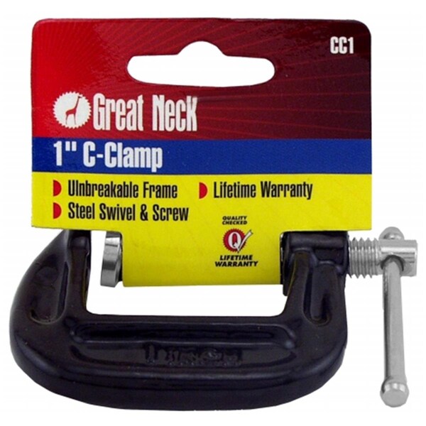 Great Neck Saw Mfg. Great Neck Saw 1in. Adjustable C Clamps CC1 - 76812010605
