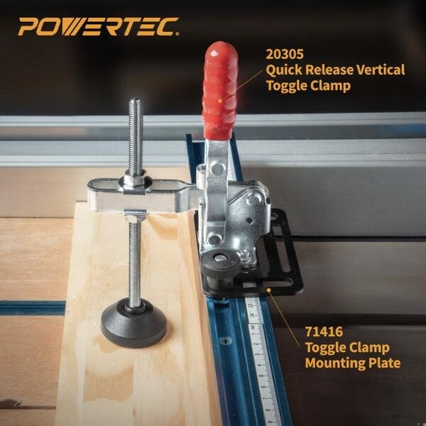 Powertec 71700-P4 Toggle Clamp Foot, 6 Long, 4 PK - 71700-P4N