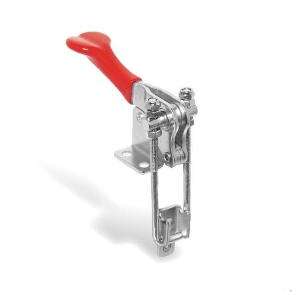 Powertec Toggle Clamp, 1000 lbs Cap., 334 Adj. 90 Degree Vertical U Bolt Latch, Antislip Hand Grip - 20309N