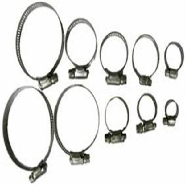 Tinkertools Assorted Stainless Steel Clamps - 10 Piece - TI3983861