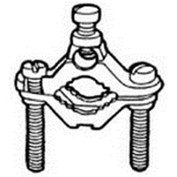 Topaz Electric Ground Clamp 0.5 - 1 in. Zinc - 620BP