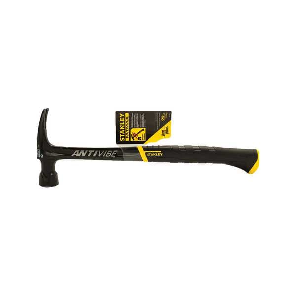 Stanley 22 oz. Antivibe Framing Hammer, Milled Face, 16 in L Steel Handle - 51-167