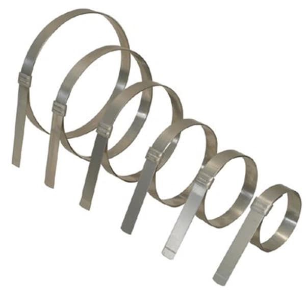Band-It 49243 1 Inchx3-8 Inch 201Ss Smooth I.D. Clamp - 080-JS2439