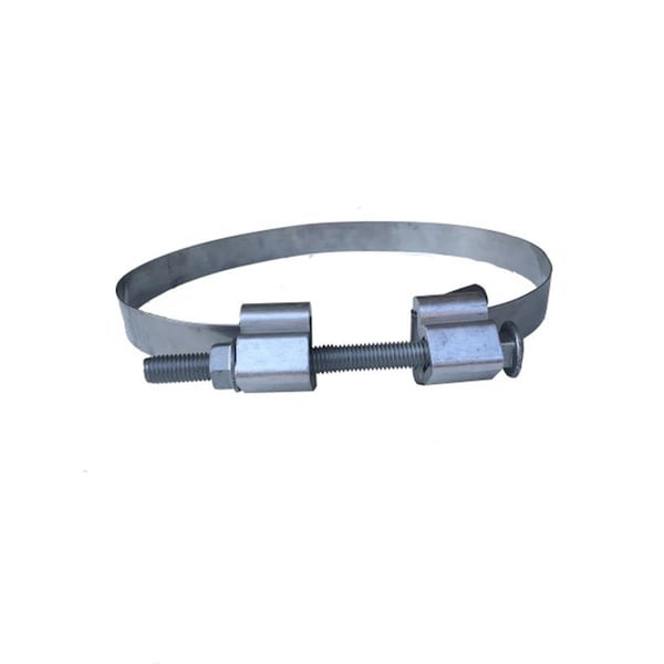 Hot House Designs Mounting Kit Bolt Clamp and 1 1-4 inch x 0.044 inch x 48 inch SS304 Strap - HO3247313