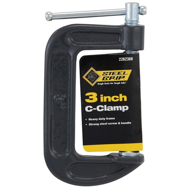 Steel Grip Steel Grip 3 in. Adjustable C-Clamp 1 pc - 2262368
