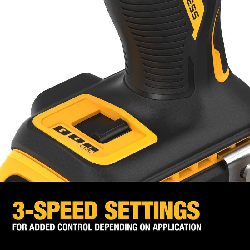 Kit de destornillador de impacto sin escobillas DEWALT ATOMIC 20V MAX de 1/4 pulgadas, inalámbrico de iones de litio, con altavoz Bluetooth y batería de 5Ah y cargador - DCF850P1WDCR010