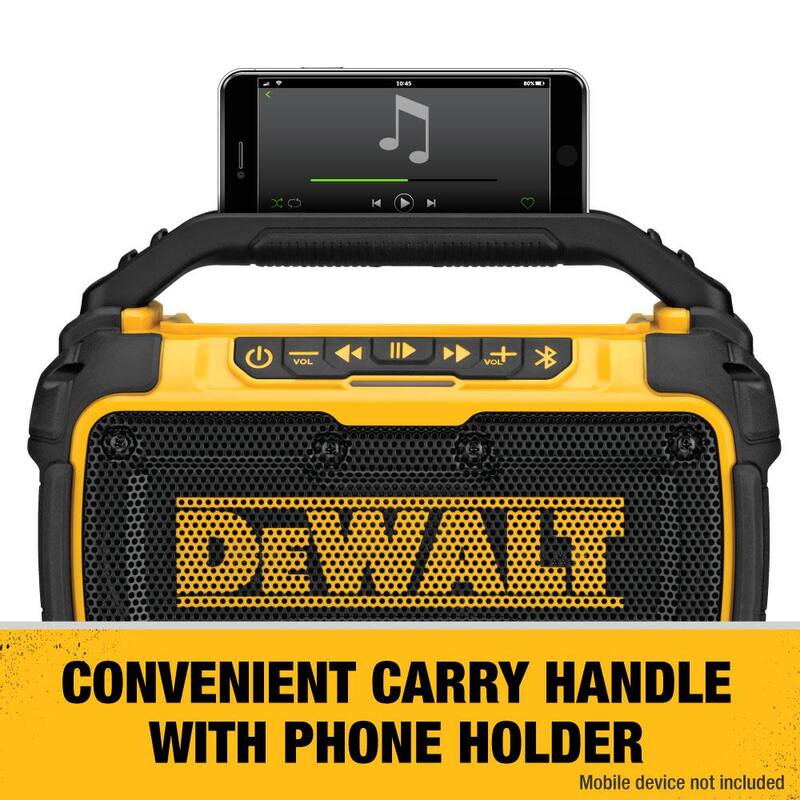 Kit de destornillador de impacto sin escobillas DEWALT ATOMIC 20V MAX de 1/4 pulgadas, inalámbrico de iones de litio, con altavoz Bluetooth y batería de 5Ah y cargador - DCF850P1WDCR010