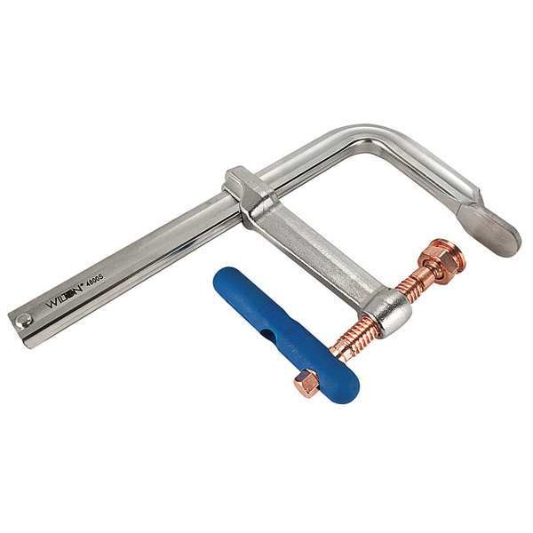 Wilton 18 in Bar Clamp, Copper-Plated Steel Handle and 7 in Throat Depth - 4800S-18C
