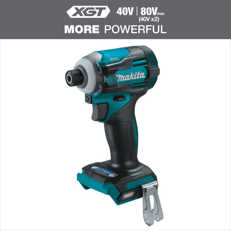 Conductor de impacto inalámbrico sin escobillas de 4 velocidades Makita 40V max XGT (Herramienta solamente) - GDT01Z