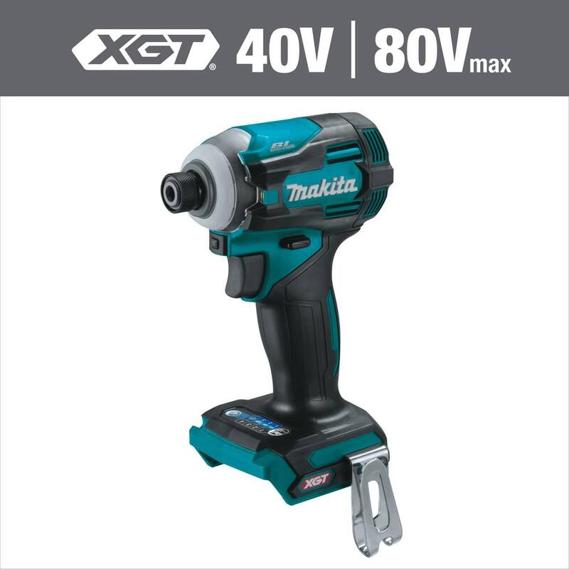 Conductor de impacto inalámbrico sin escobillas de 4 velocidades Makita 40V max XGT (Herramienta solamente) - GDT01Z