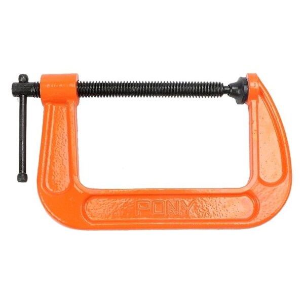 Bessey LightDuty CClamp, 1300 lb Clamping, 5 in Max Opening Size, 3 in D Throat, Cast Iron Body - 2650