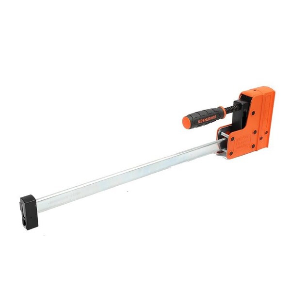 Jorgensen Jaw Bar Clamp, 1500 lb, 18 in Max Opening Size, 3-7/8 in D Throat, Plastic/Steel Body - 8018