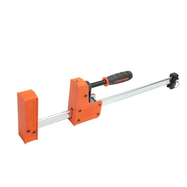 Jorgensen Jaw Bar Clamp, 1500 lb, 18 in Max Opening Size, 3-7/8 in D Throat, Plastic/Steel Body - 8018