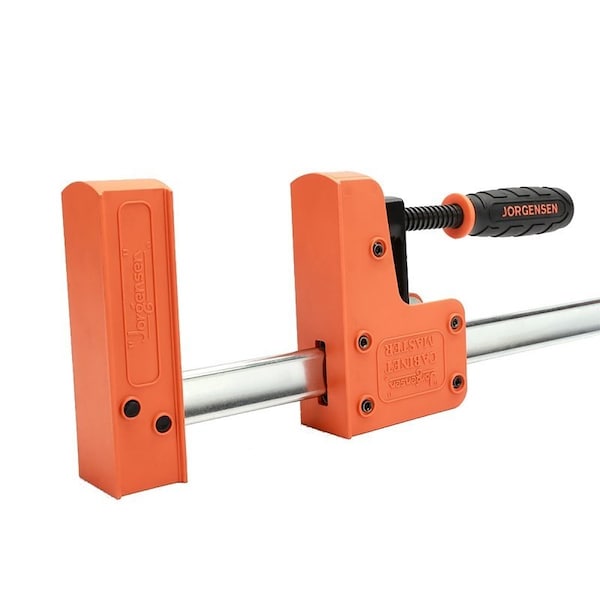 Jorgensen Jaw Bar Clamp, 1500 lb, 36 in Max Opening Size, 3-7/8 in D Throat, Plastic/Steel Body - 8036