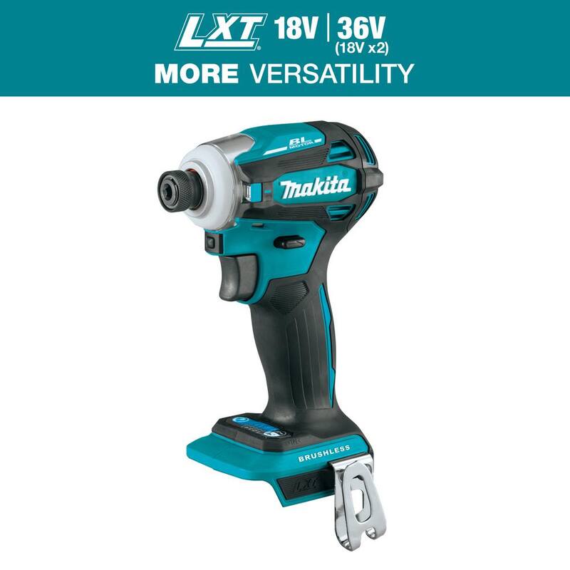 Makita 18V LXT Lithium-Ion Brushless Cordless 4-Speed Impact Driver (Herramienta Únicamente) - XDT19Z