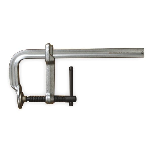 Westward 12 in Bar Clamp, Steel Handle and 4 3/4 in Throat Depth - 2FGN9