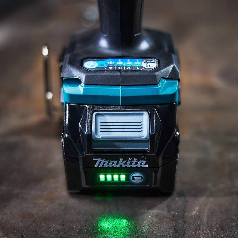 Juego de destornillador de impacto sin escobillas Makita 40V Max XGT de 4 velocidades inalámbrico, 2.5Ah - GDT01D