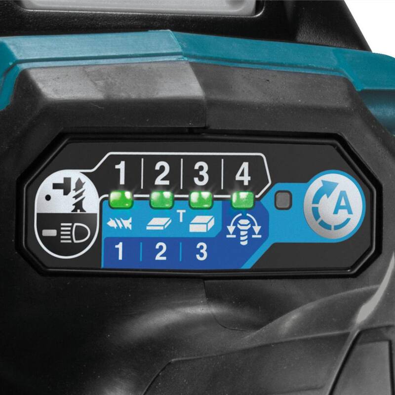 Juego de destornillador de impacto sin escobillas Makita 40V Max XGT de 4 velocidades inalámbrico, 2.5Ah - GDT01D