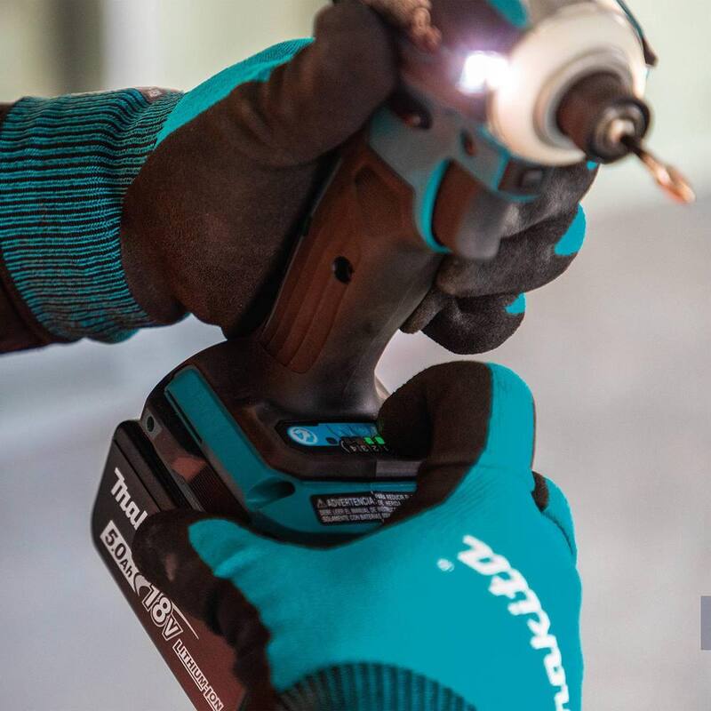 Kit de destornillador de impacto inalámbrico Makita 18V LXT de ion de litio sin escobillas con modo de cambio rápido de 4 velocidades, 5.0Ah - XDT19T