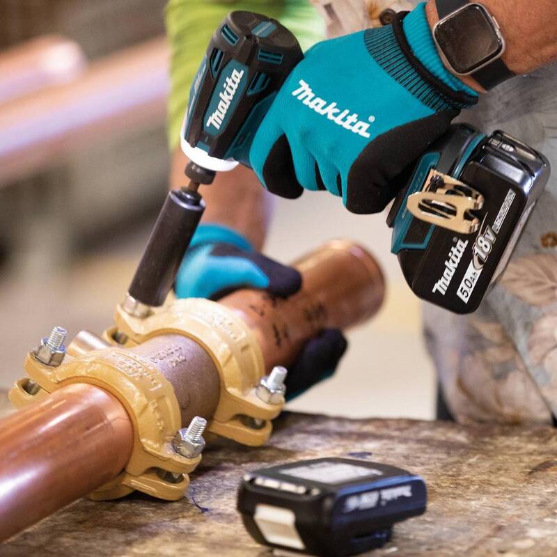Kit de destornillador de impacto inalámbrico Makita 18V LXT de ion de litio sin escobillas con modo de cambio rápido de 4 velocidades, 5.0Ah - XDT19T
