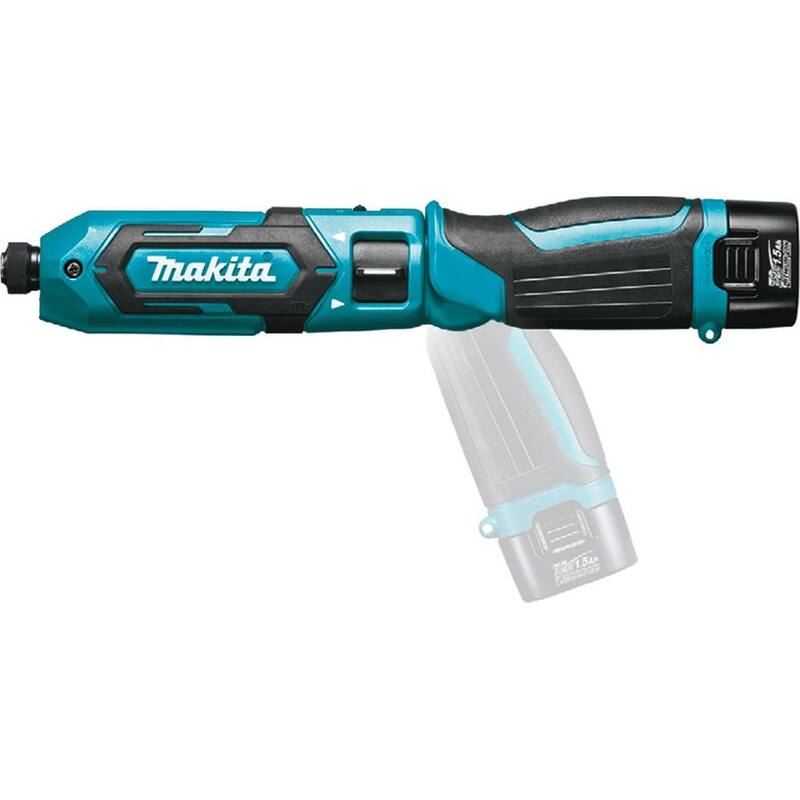 Juego de destornillador de impacto inalámbrico de 1/4 de pulgada con batería de iones de litio de 7.2V - TD022DSE de Makita