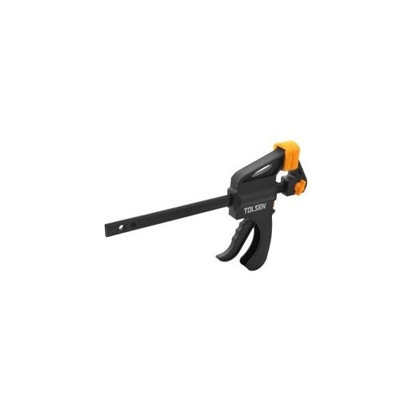 Tolsen 6  Ratchet Bar Clamp Hard Plastic Body, Black Finish Bar - 10201