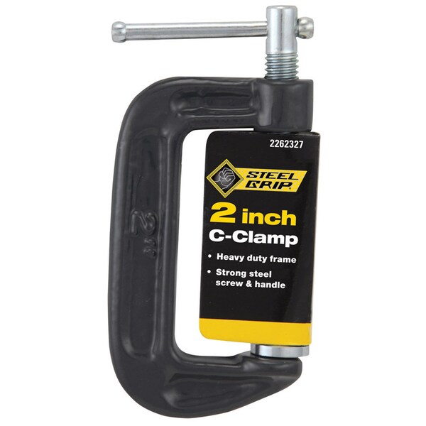 Steel Grip Steel Grip 2 in. X 1 in. D Adjustable C-Clamp 1 lb 1 pc - 2262327