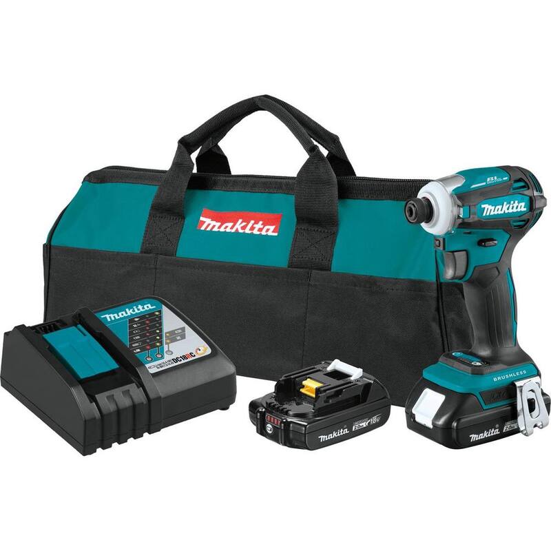 Kit de destornillador de impacto inalámbrico Brushless de 4 velocidades Quick-Shift Mode de 18V LXT de iones de litio, 2.0Ah - XDT19R