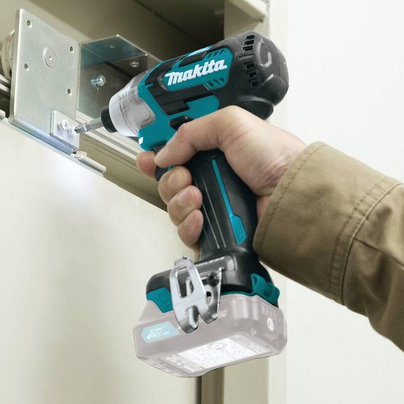 Atornillador de Impacto Inalámbrico de 1/4 de Pulgada sin escobillas de 12V máx. CXT de Ion de Litio de Makita (Herramienta solo) - DT04Z
