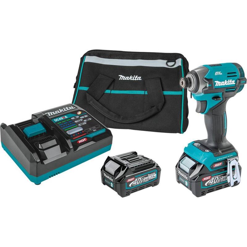 Kit de destornillador de impacto inalámbrico sin escobillas de 4 velocidades Makita 40V max XGT (2.5Ah) - GDT02D