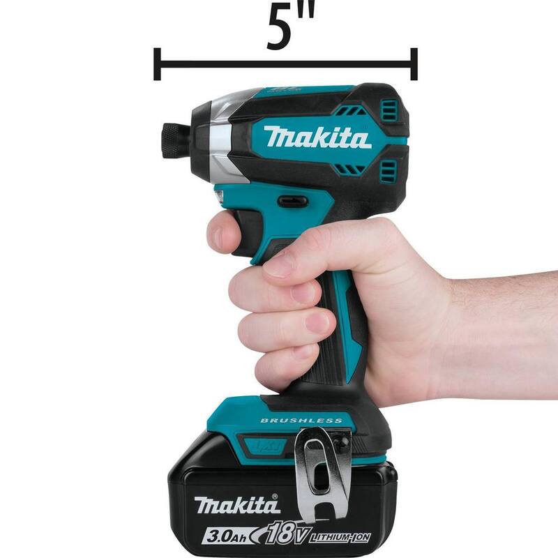 Juego de impacto inalámbrico sin escobillas de litio-ion de 18V LXT de Makita (3.0Ah) con juego de 35 puntas de impacto Impact XPS - XDT131E-01666