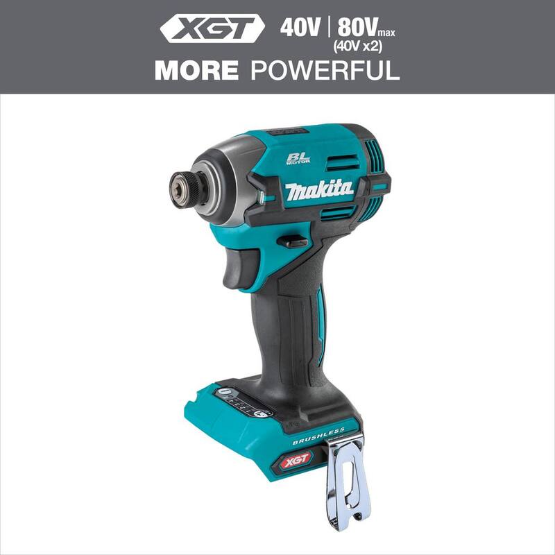 Makita 40V máx XGT Taladro de impacto inalámbrico sin escobillas de 4 velocidades, solo herramienta - GDT02Z