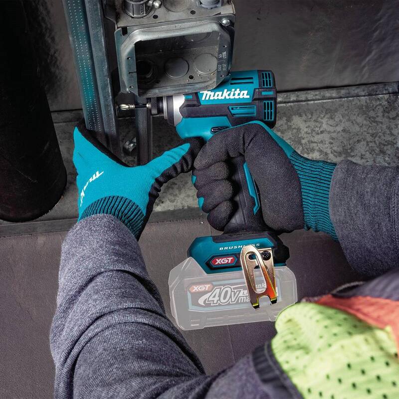 Makita 40V máx XGT Taladro de impacto inalámbrico sin escobillas de 4 velocidades, solo herramienta - GDT02Z
