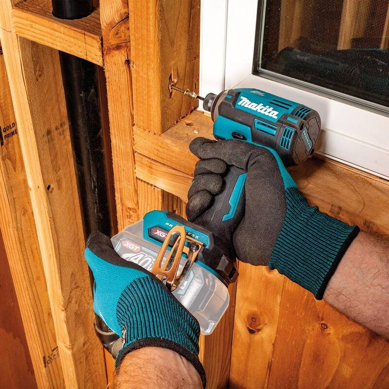 Makita 40V máx XGT Taladro de impacto inalámbrico sin escobillas de 4 velocidades, solo herramienta - GDT02Z