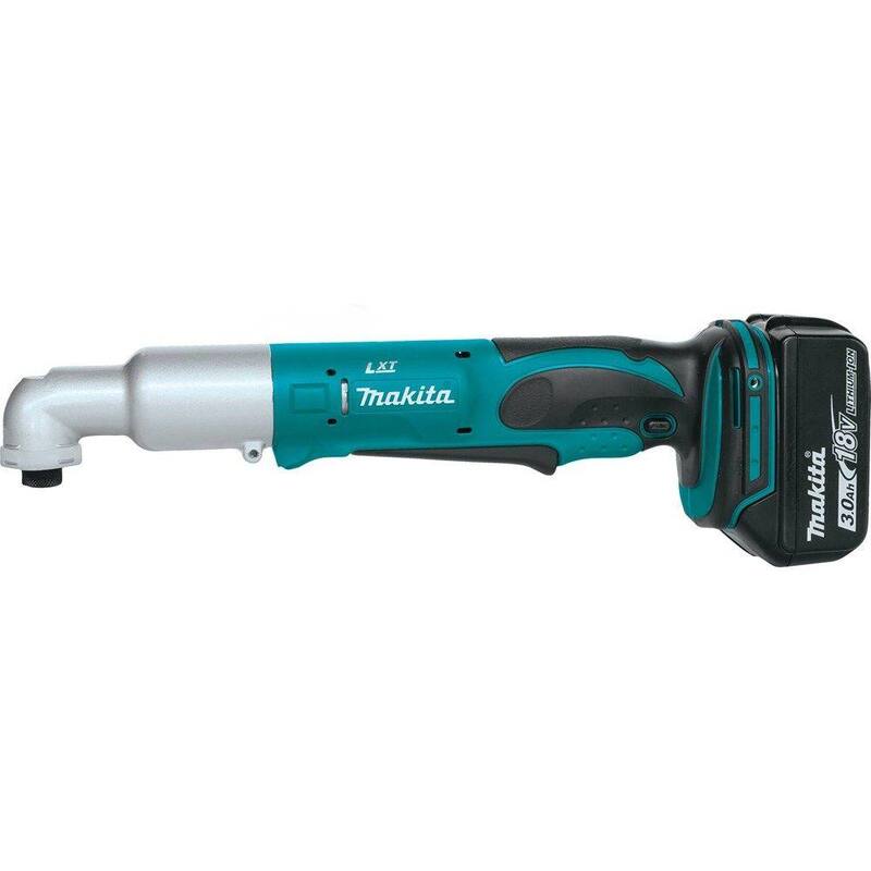 Kit de controlador de impacto angular inalámbrico de 1/4 de pulgada Makita 18V LXT de iones de litio con (2) baterías de 3.0Ah, cargador y bolsa de herramientas - XLT01