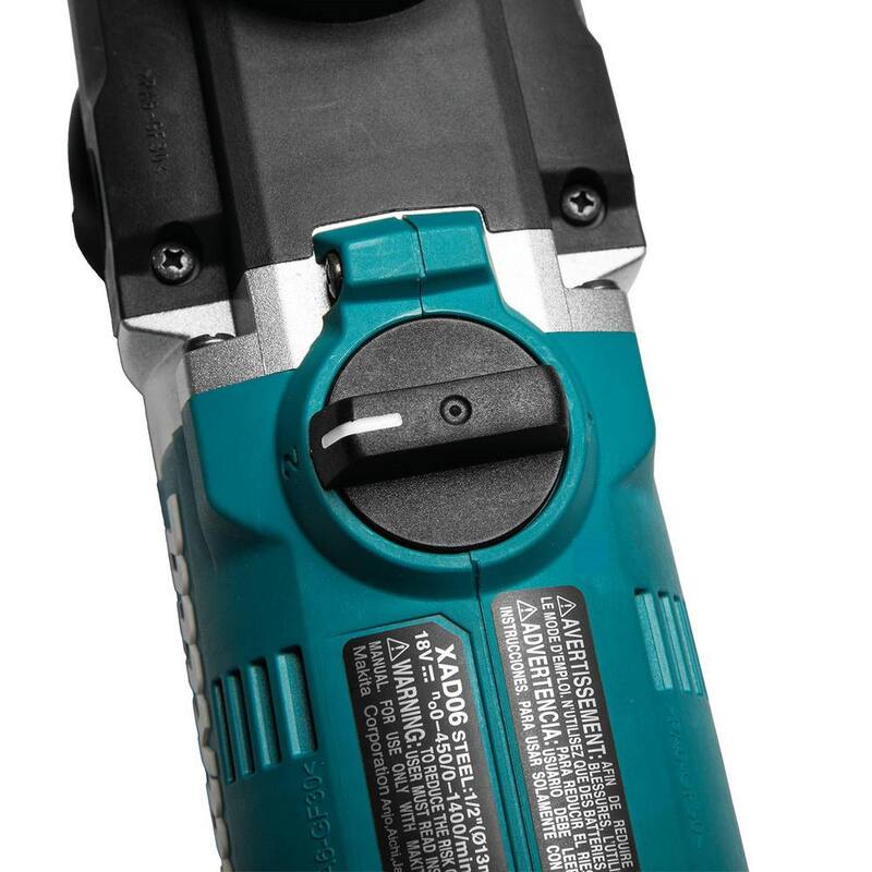 Makita Taladro angular derecho inalámbrico de 1/2 pulgadas con tecnología de iones de litio de 18V y sin escobillas con bono de batería 18V 4.0Ah LXT y paquete de inicio de cargador - XAD05ZBL1840BDC