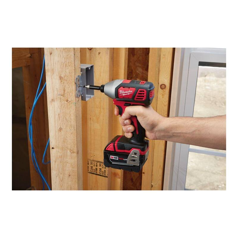 Milwaukee M18 18V Inalámbrico de Iones de Litio 1/4 pulg. Destornillador de Impacto con Hexágono (Herramienta solamente) - 2656-20