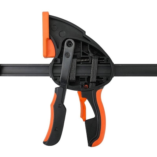 Pony E-Z HOLD Series Heavy-Duty Expandable Bar Clamp, 600 lb, 12 in Max Opening Size, 3-5/8 in D Throat - 33712