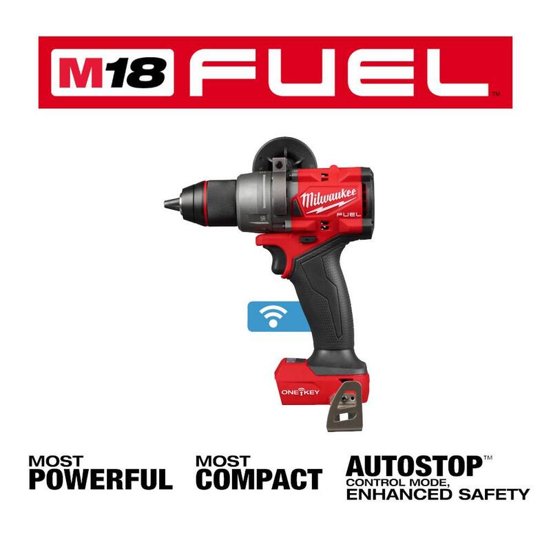Milwaukee M18 FUEL ONE-KEY Taladro/destornillador inalámbrico sin escobillas de iones de litio de 18V 1/2 pulg. (Herramienta solamente) - 2905-20