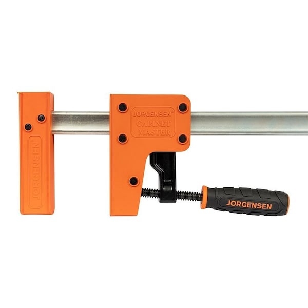 Jorgensen Jaw Bar Clamp, 1500 lb, 72 in Max Opening Size, 3-7/8 in D Throat, Plastic/Steel Body - 8072