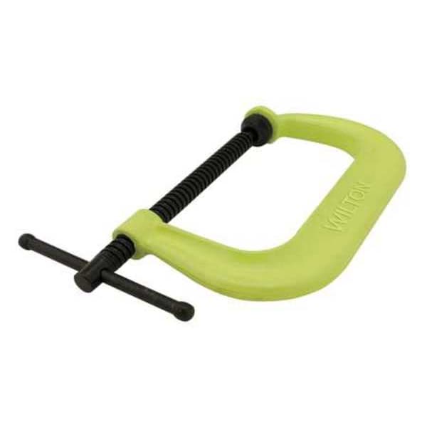 Wilton C-Clamp, 6-1/16", Steel, Reg. Duty, 6600 lb., Throat Shape: Standard - 406SF