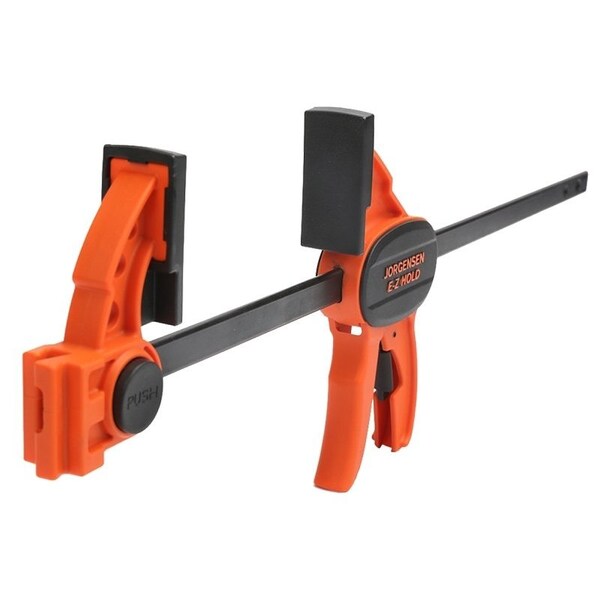 Jorgensen EZ HOLD Series LightDuty Expandable Bar Clamp, 150 lb, 12 in Max Opening Size, 212 in D Throat - 33612